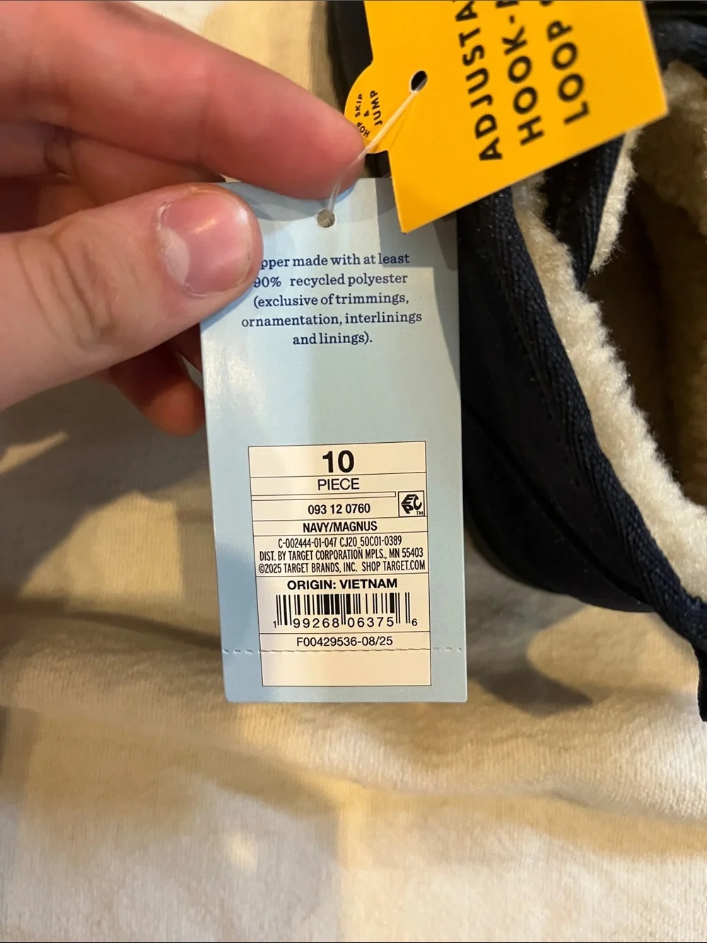 Target Navy Faux-Fur Lined Kids Boots